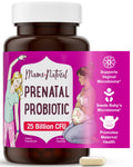 Mama Natural Prenatal Probiotics for Women – 25B CFU, 12 Strains