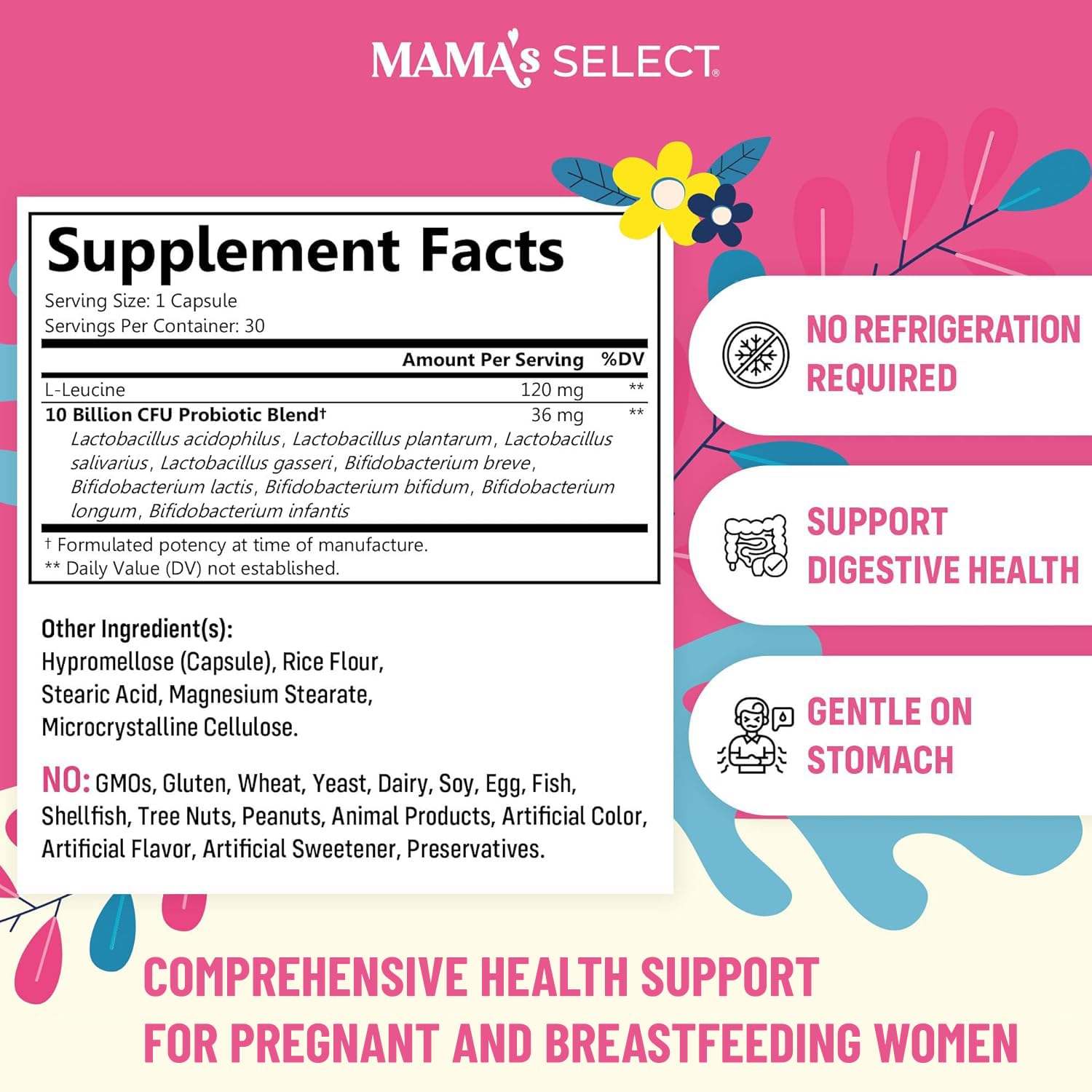 Mama's Select Prenatal Probiotics – Pregnancy & Postpartum Support
