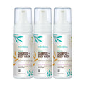 Mambino Organics Soothe Me Kids Shampoo & Body Wash – 3-Pack, Hypoallergenic, Plant-Based, Lavender & Green Tea, 5.5 fl oz