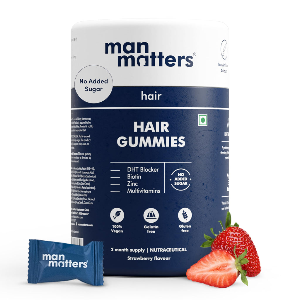 Man Matters Biotin Hair Gummy for Healthy Hair – No Sugar Added | 60 Gummies