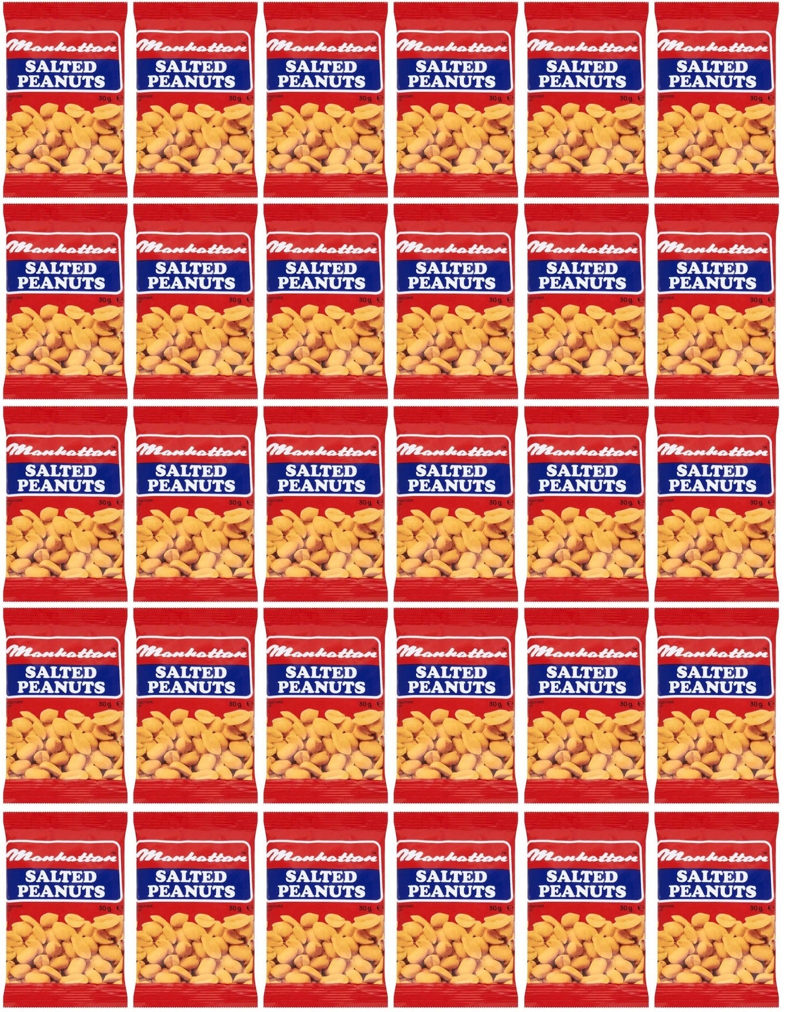 30 x Manhattan Salted Peanuts 30G