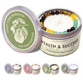 Manifest Sage & Bergamot Money Candle with Wealth Bracelet – 45 Hour Burn