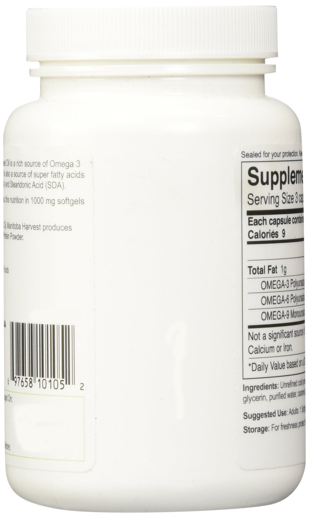 Manitoba Harvest Hemp Oil Soft Gels - 60 Softgels (Pack of 3)