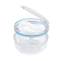 Maoerdental Retainer Cleaner Case – Double Layer No-Leak Denture Cup for Soaking Dentures, Invisalign, Retainers, Mouth Guards (Transparent)