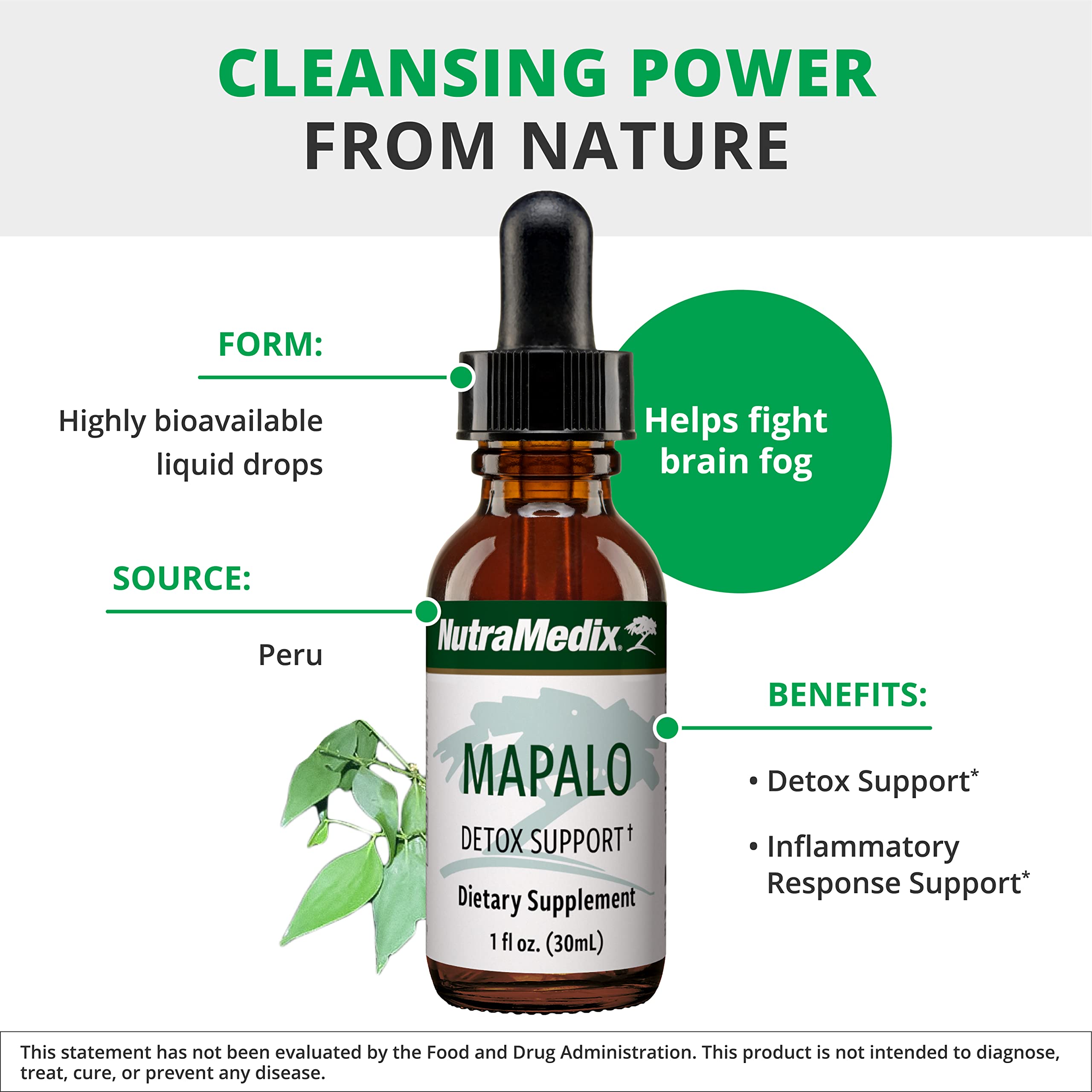 NutraMedix Mapalo Herbal Extract – Cognitive Support & Detox (1oz/30ml)