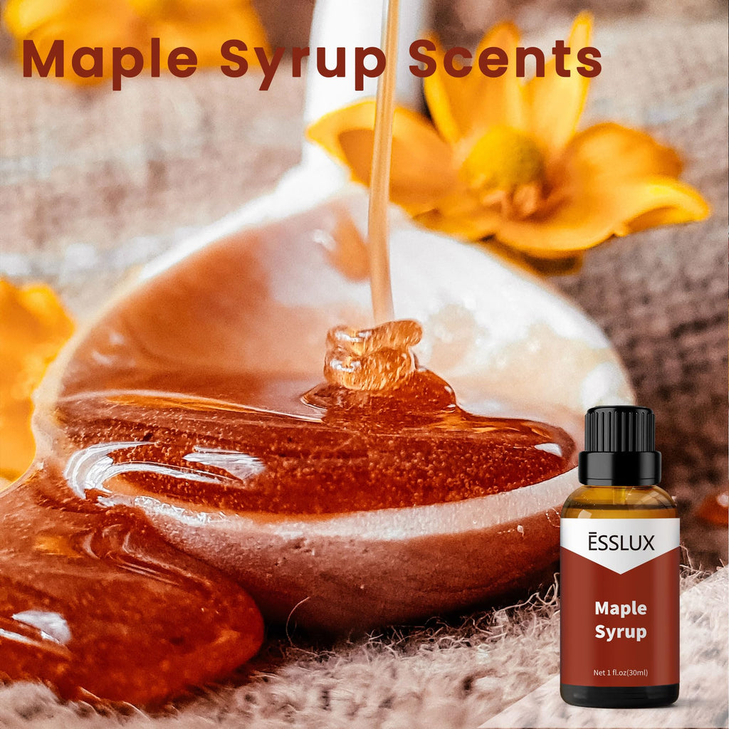 Maple Syrup Fragrance Oil 30ml – ESSLUX Aromatherapy Scent for Diffusers, Candles & Soaps