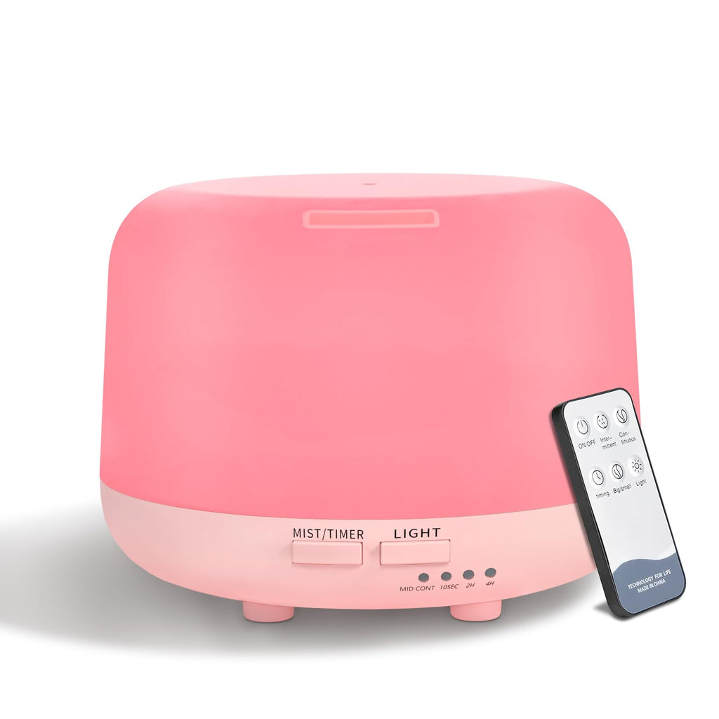 Marchred 300ML Aromatherapy Essential Oil Diffuser with Remote Control – 7 LED Color Changing Light
