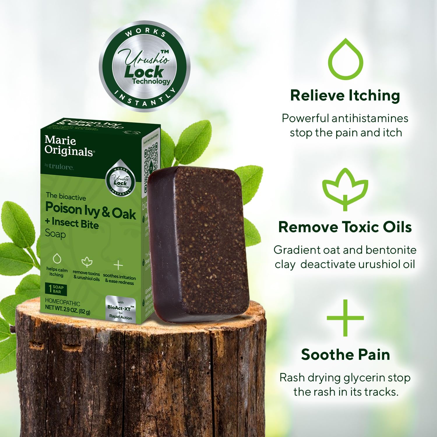 Marie Originals Poison Ivy Bar | All-Natural Anti-Itch Soap (2-Pack)