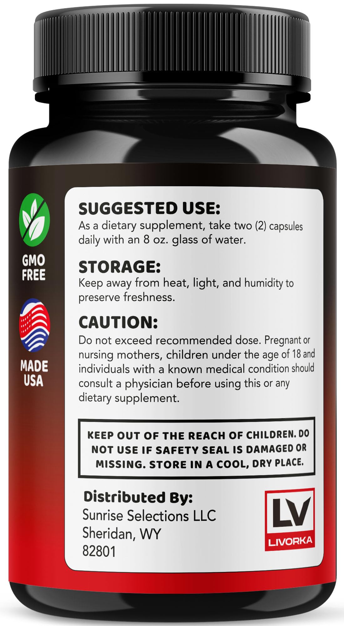 LIVORKA Mars Men Plus - Natural Support Capsules | Vitamin Advanced Formula, 60 Capsules