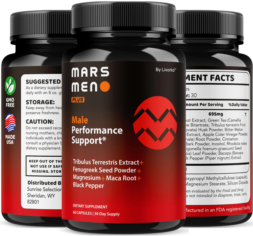 Mars Men Plus – 2 Pack Natural Support Capsules | Premium Multivitamin