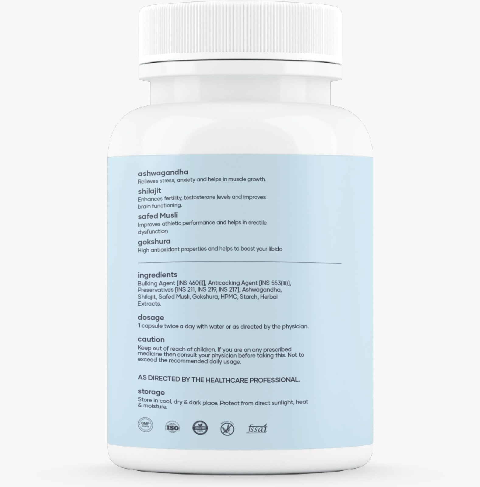 Mars Surgemax Natural Capsules with Shilajit & Safed Musli | Supports Energy, Strength & Immunity | 60 Capsules | Pack of 1