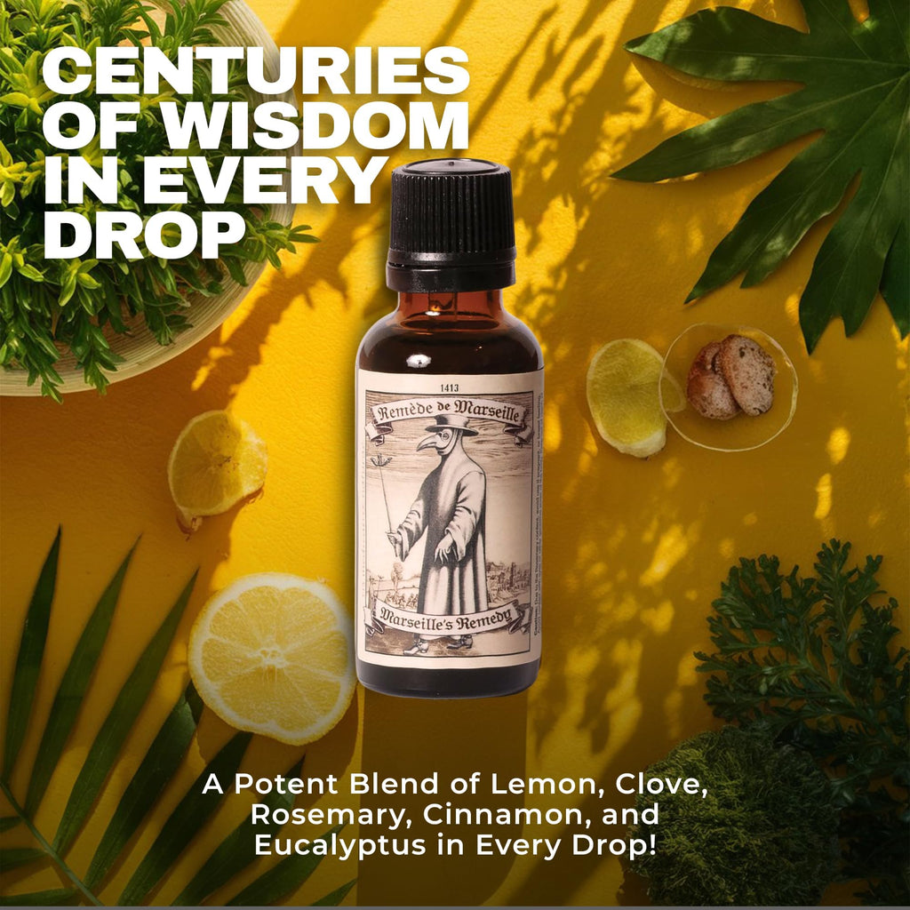 Marseille's Remedy Thieves Oil – Essential Diffuser Blend with Eucalyptus, Cinnamon, Lemon & Cloves