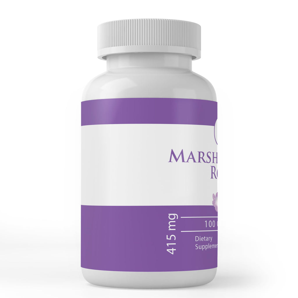 Pure Marshmallow Root Capsules – 100 Count, Always Pure, No Additives, Lab Verified
