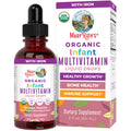 MaryRuth Organics Infant Multivitamin with Iron – USDA Organic Liquid Drops (6-12 Months) | 2 Fl Oz
