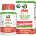 MaryRuth Organics Kids Vitamins – USDA Organic Multivitamin Gummies with Postbiotics (Ages 4+) | Vegan, Non-GMO | 60 Count