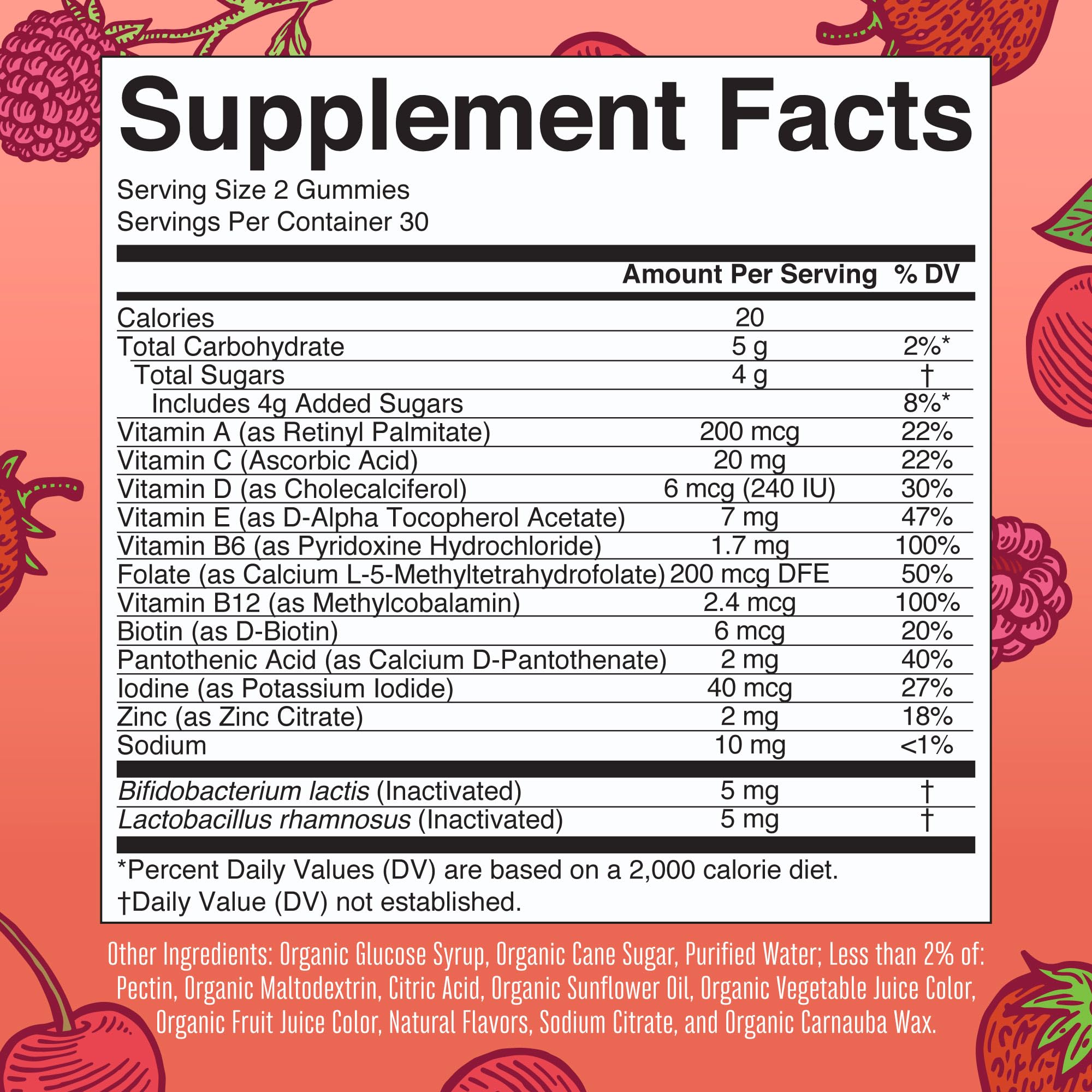 MaryRuth Organics Kids Vitamins – USDA Organic Multivitamin Gummies with Postbiotics (Ages 4+) | Vegan, Non-GMO | 60 Count
