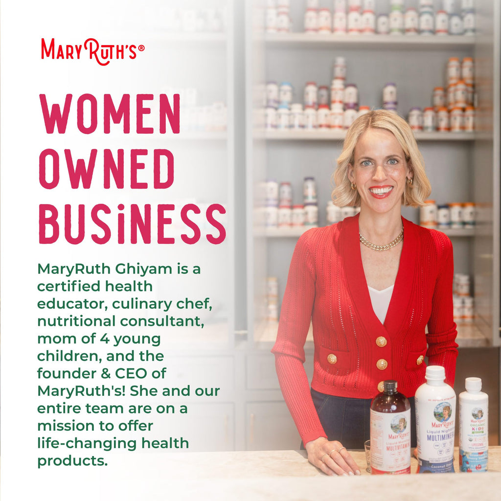 MaryRuth Organics Liquid Multivitamin + Lustriva Hair Growth for Women | Thicker Hair