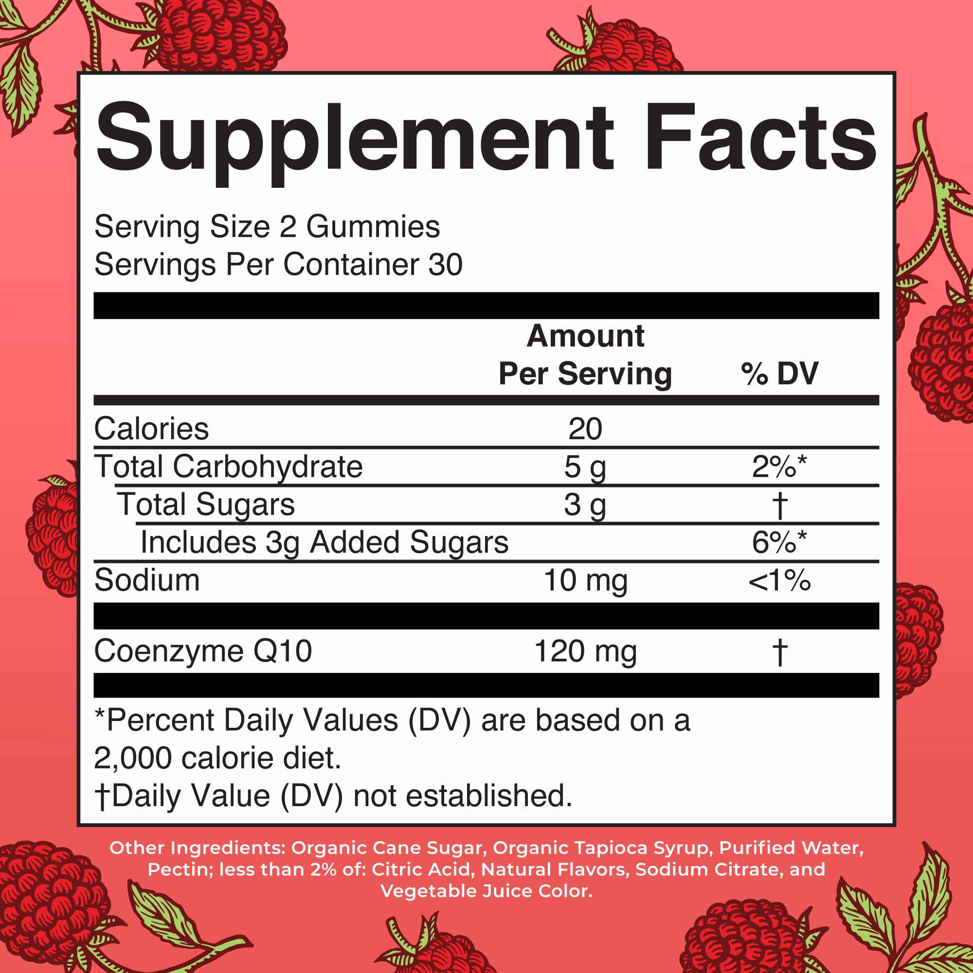 MaryRuth Organics CoQ10 Gummies - 120 mg | Vegan, Non-GMO, Gluten Free - 60 Count