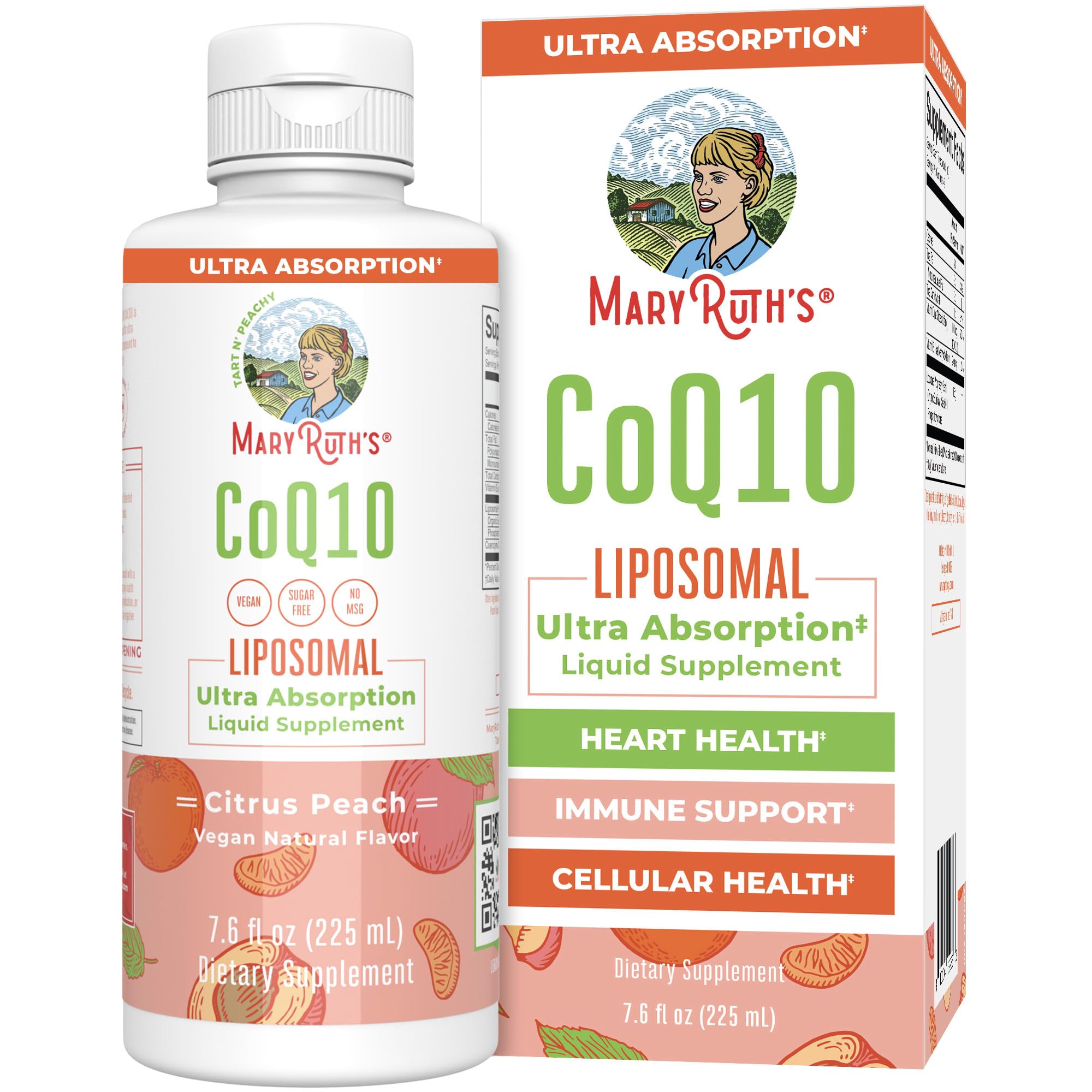 MaryRuth Organics CoQ10 Liquid Vitamin – Heart Health, Vegan, 7.6 oz, 45 Servings