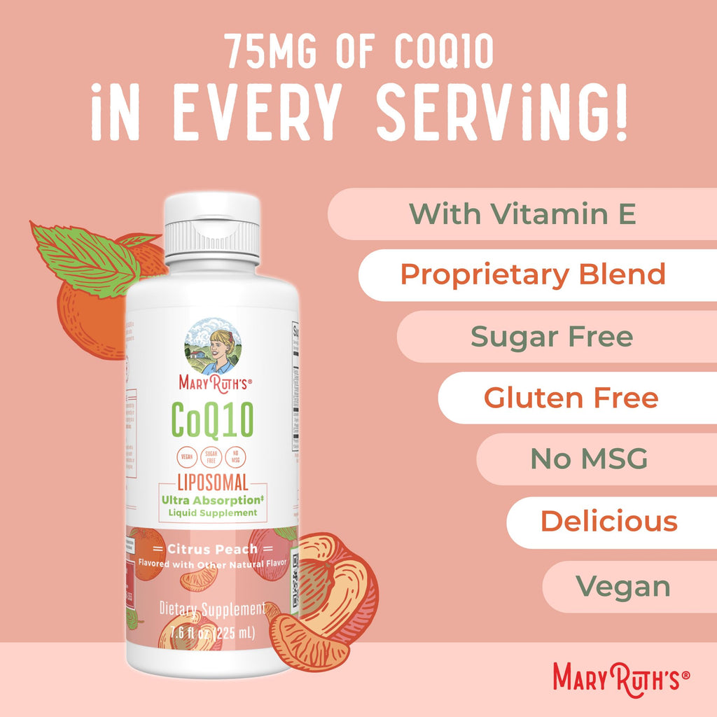 MaryRuth Organics CoQ10 Liquid Vitamin – Heart Health, Vegan, 7.6 oz, 45 Servings