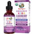 MaryRuth Organics USDA Organic Elderberry Liquid Drops for Kids | Immune Support for Ages 4-13 | 1 oz