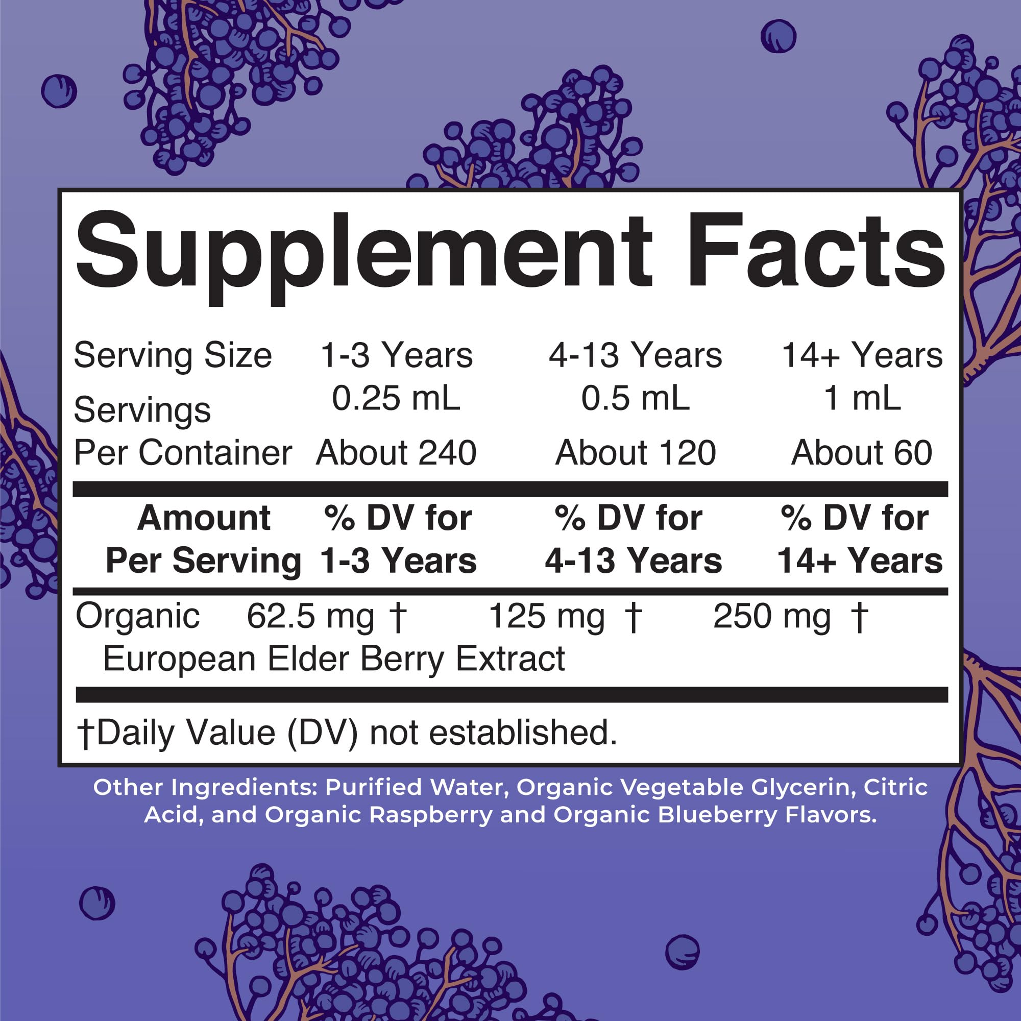 MaryRuth Organics Elderberry Syrup Extra Strength – USDA Organic, Sugar Free (2 oz)