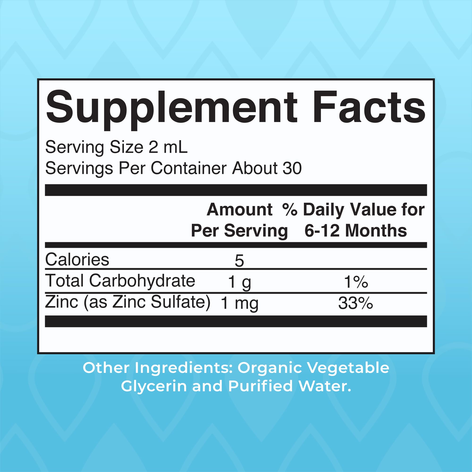 MaryRuth Organics Infant Ionic Zinc Drops – Zinc Sulfate for Immune Support | 6-12 Months | 2 fl oz