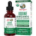 MaryRuth Organics Iodine Liquid Drops | Potassium Iodide, 1oz, 450 Servings, 1-Year Supply | Thyroid Health, USDA Organic, Vegan, Non-GMO, Gluten Free