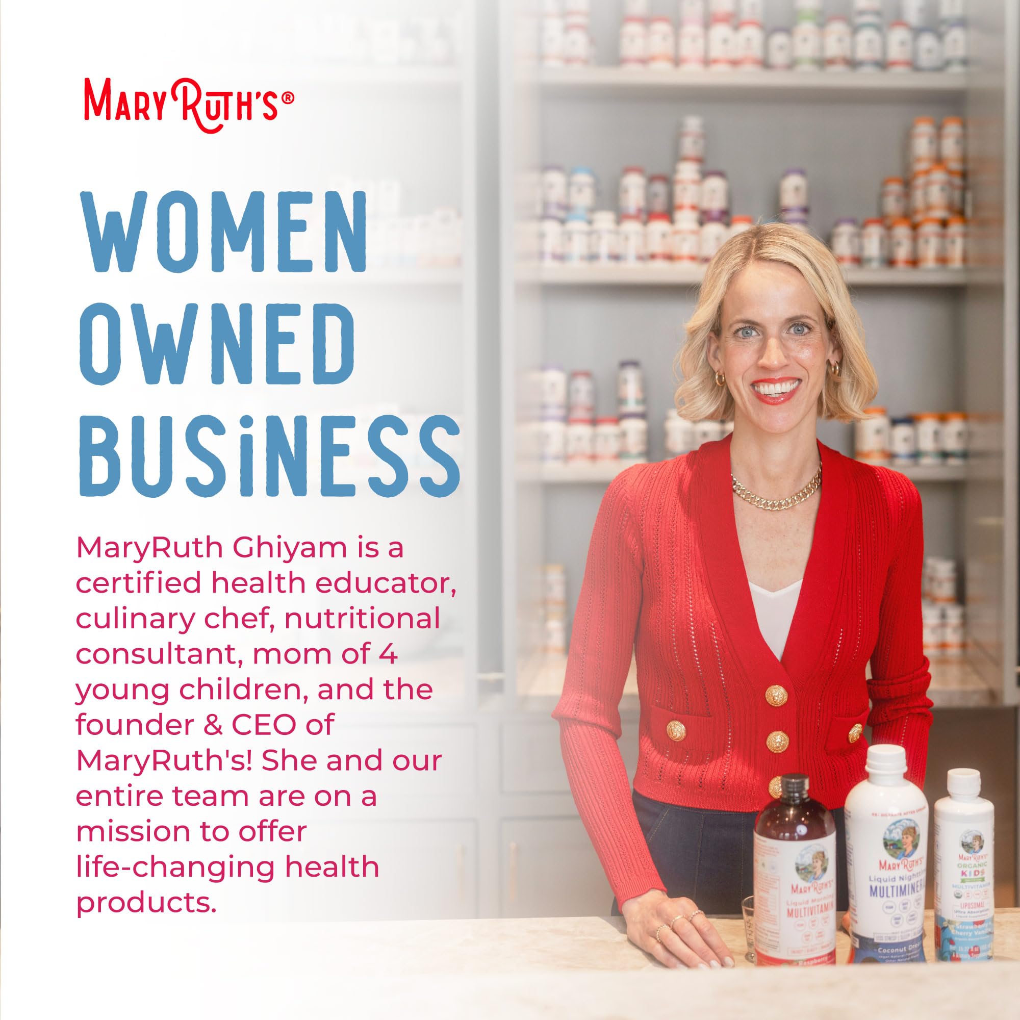 MaryRuth Organics Calm Magnesium Gummies | 60 Count (2-Month Supply) | Sugar Free, Vegan