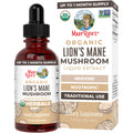 MaryRuth Organics Lions Mane Mushroom Supplement – USDA Organic, Nootropic, 1 Fl Oz