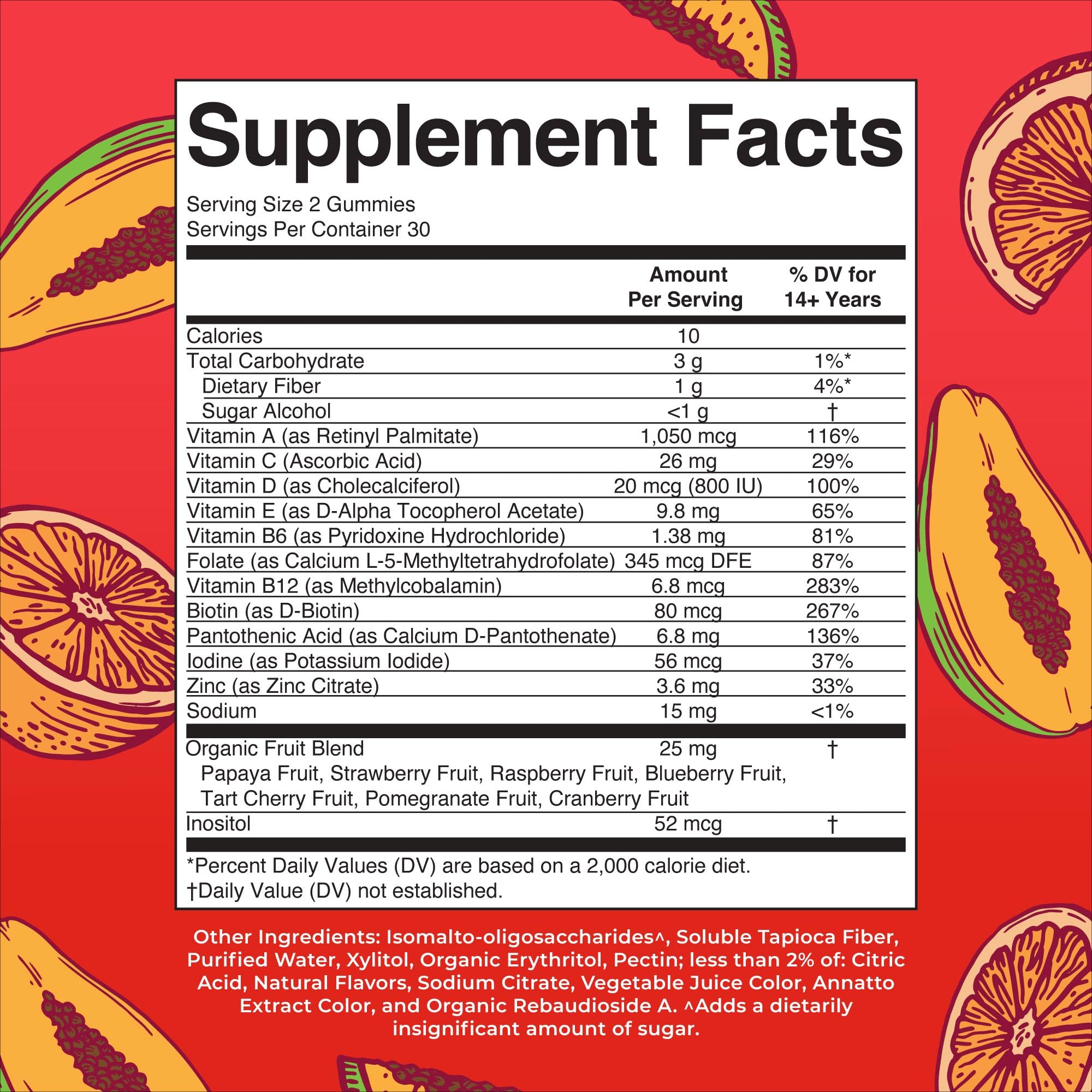 MaryRuth Organics Men's Multivitamin Gummies – Vegan, Non-GMO, Gluten Free | 60 Count
