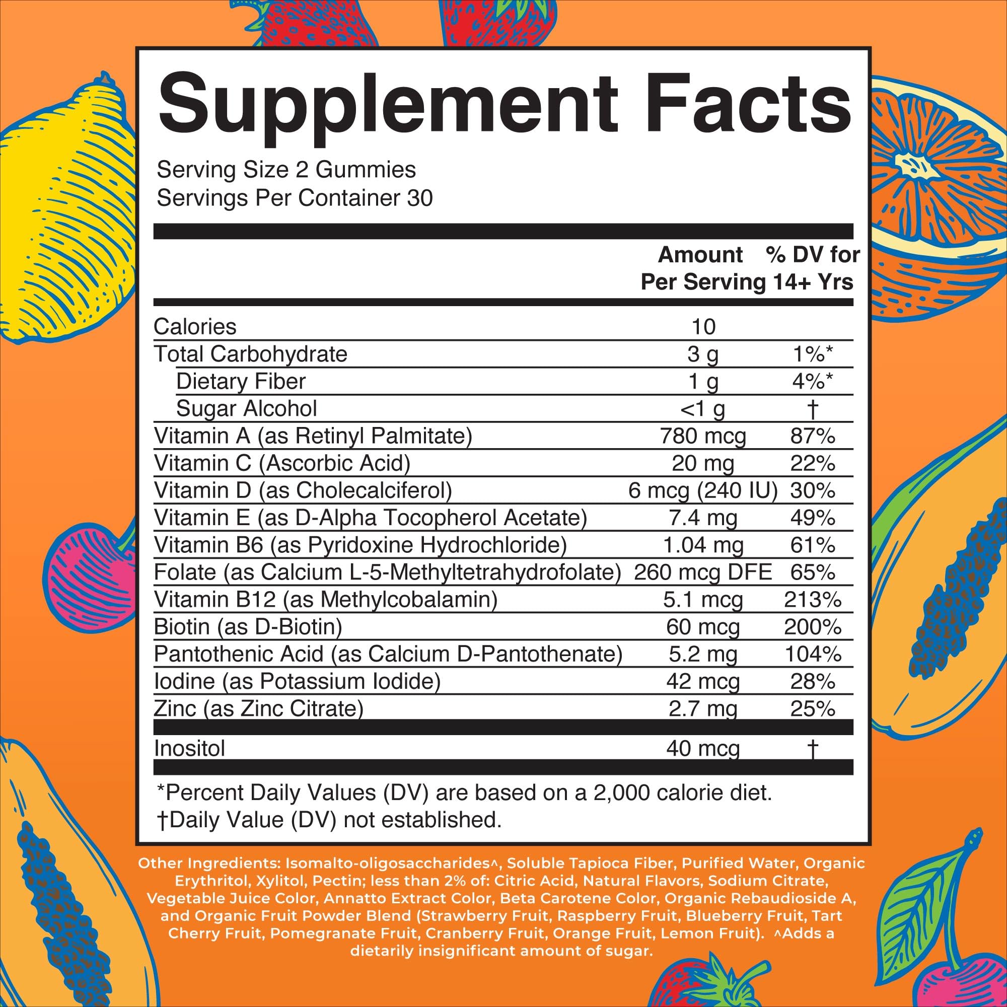 MaryRuth Organics Multivitamin Gummies for Women and Men – Sugar Free, 60 Count, Vegan