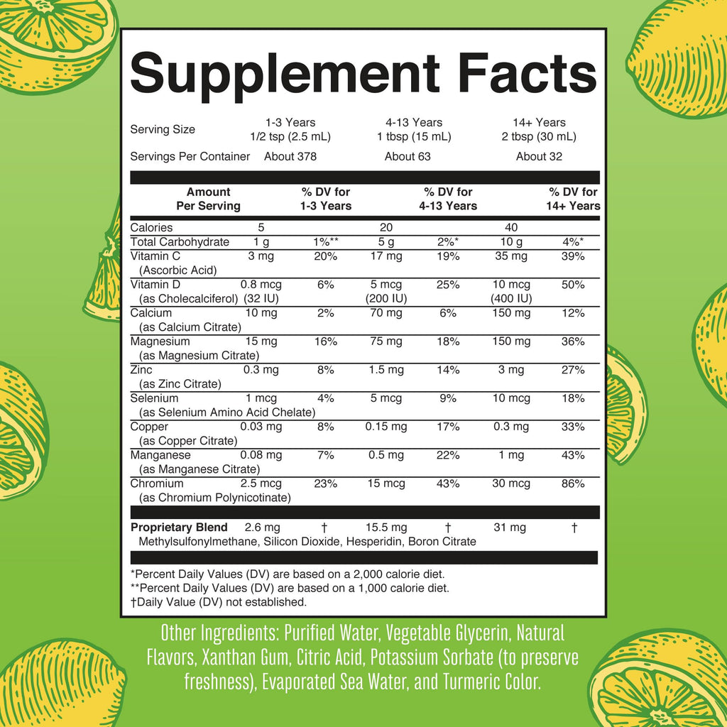 MaryRuth Organics Extra Strength Nighttime Multimineral – No Melatonin, Sugar Free, Lemonade