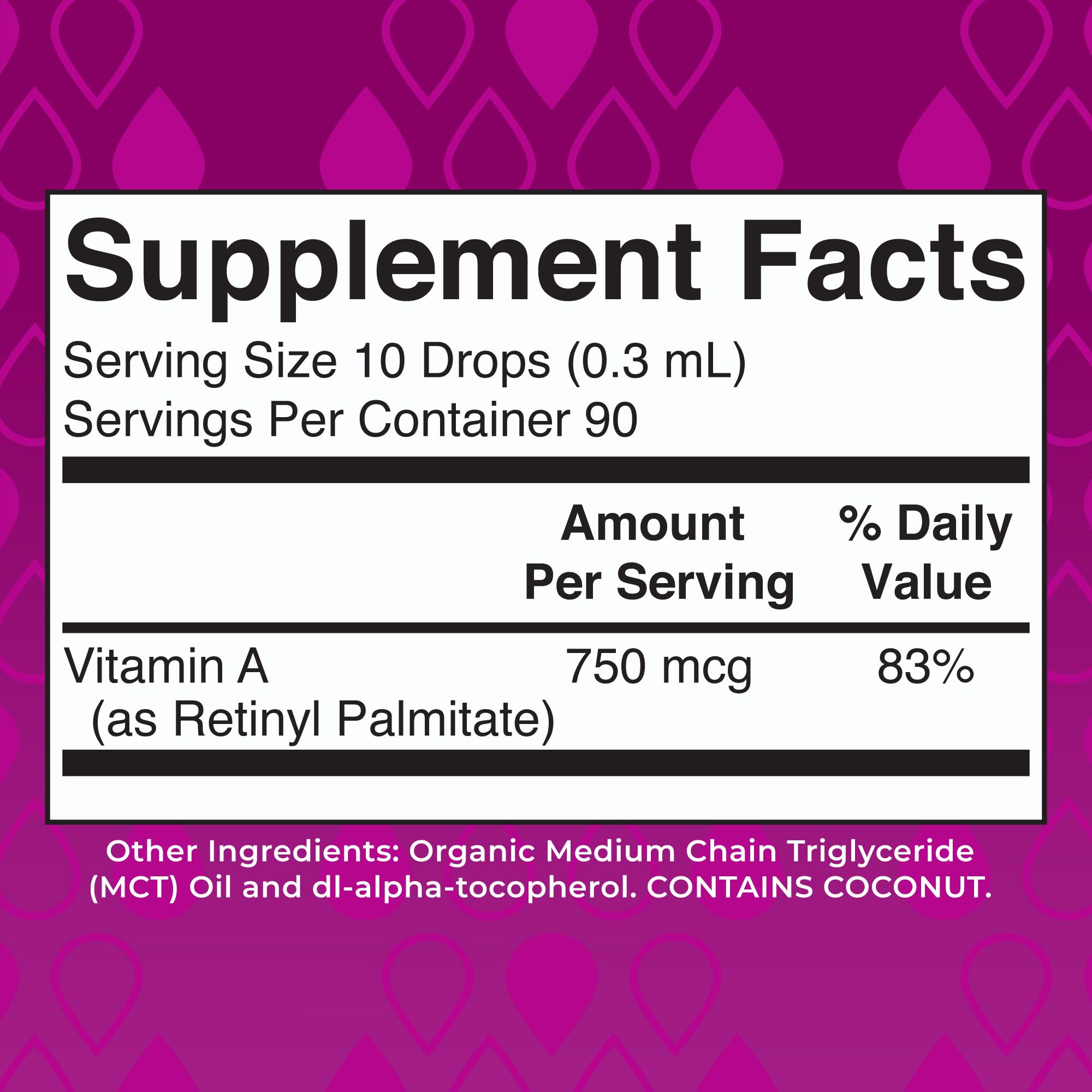 MaryRuth Organics Vitamin A Liquid Drops - 750 mcg per Serving | 1 oz