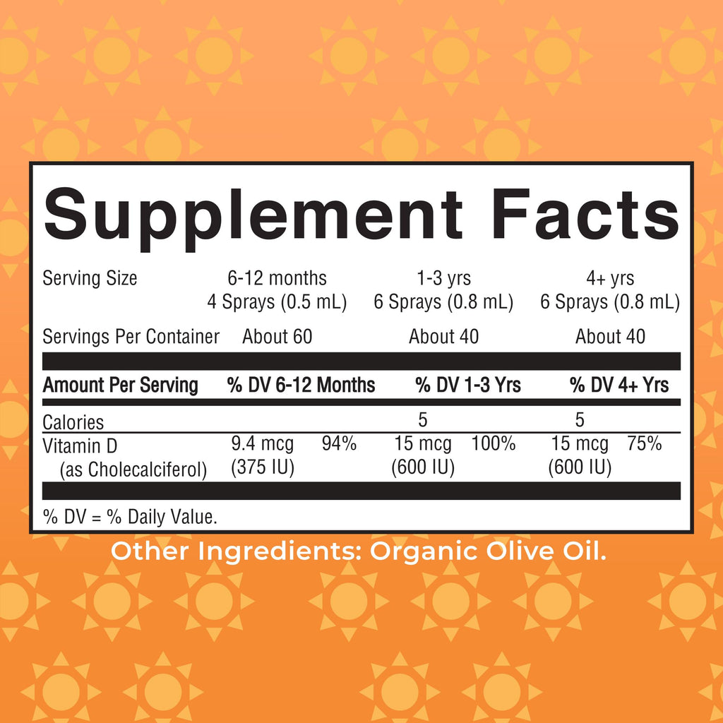 MaryRuth Organics Vitamin D USDA Organic | VIT D3 Liquid | Sugar Free | Liquid VIT D Spray Immune Support for Adults & Kids | Bone Health| Vegan | Gluten Free | Non-GMO | 30 Servings