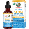 MaryRuth Organics USDA Organic Vitamin K2 MK-7 Liquid Drops – 100 mcg per Serving | Vegan MCT Oil | Bone & Heart Health | 1 oz