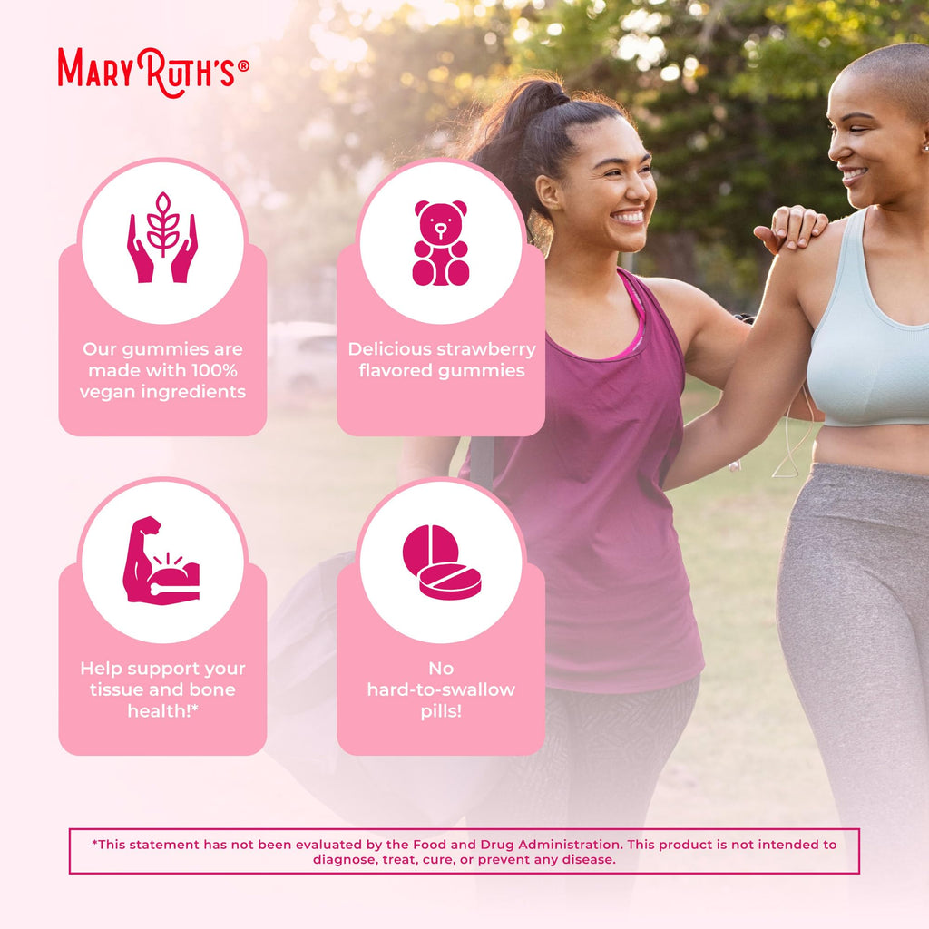 MaryRuth Organics Women's Immune Support Multivitamin Gummies | 60 Count | Vegan, Sugar-Free, Non-GMO | Ages 14+
