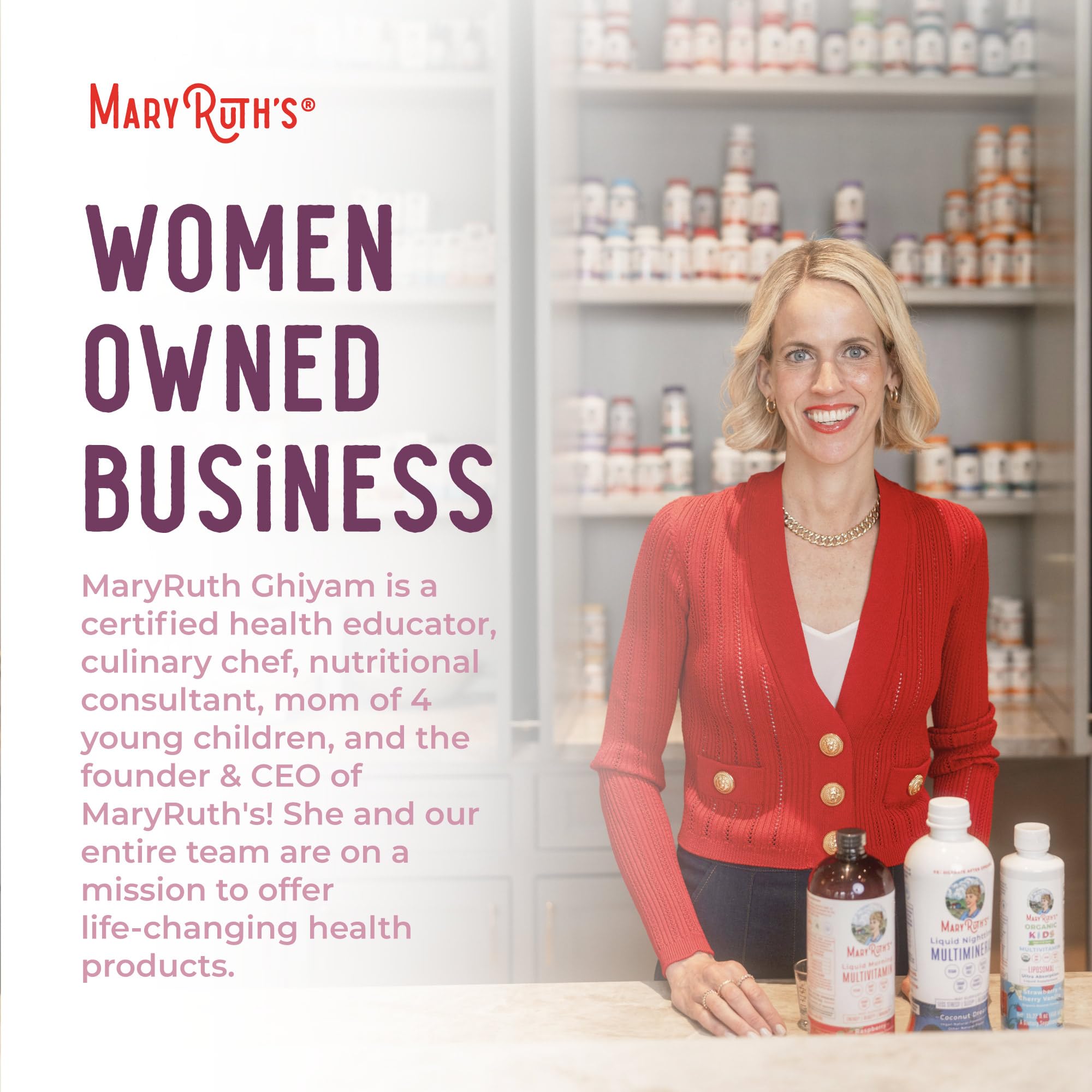 MaryRuth Organics USDA Organic Women's Wellness Liquid Herbal Drops – Menstrual Support (Vegan, Non-GMO)
