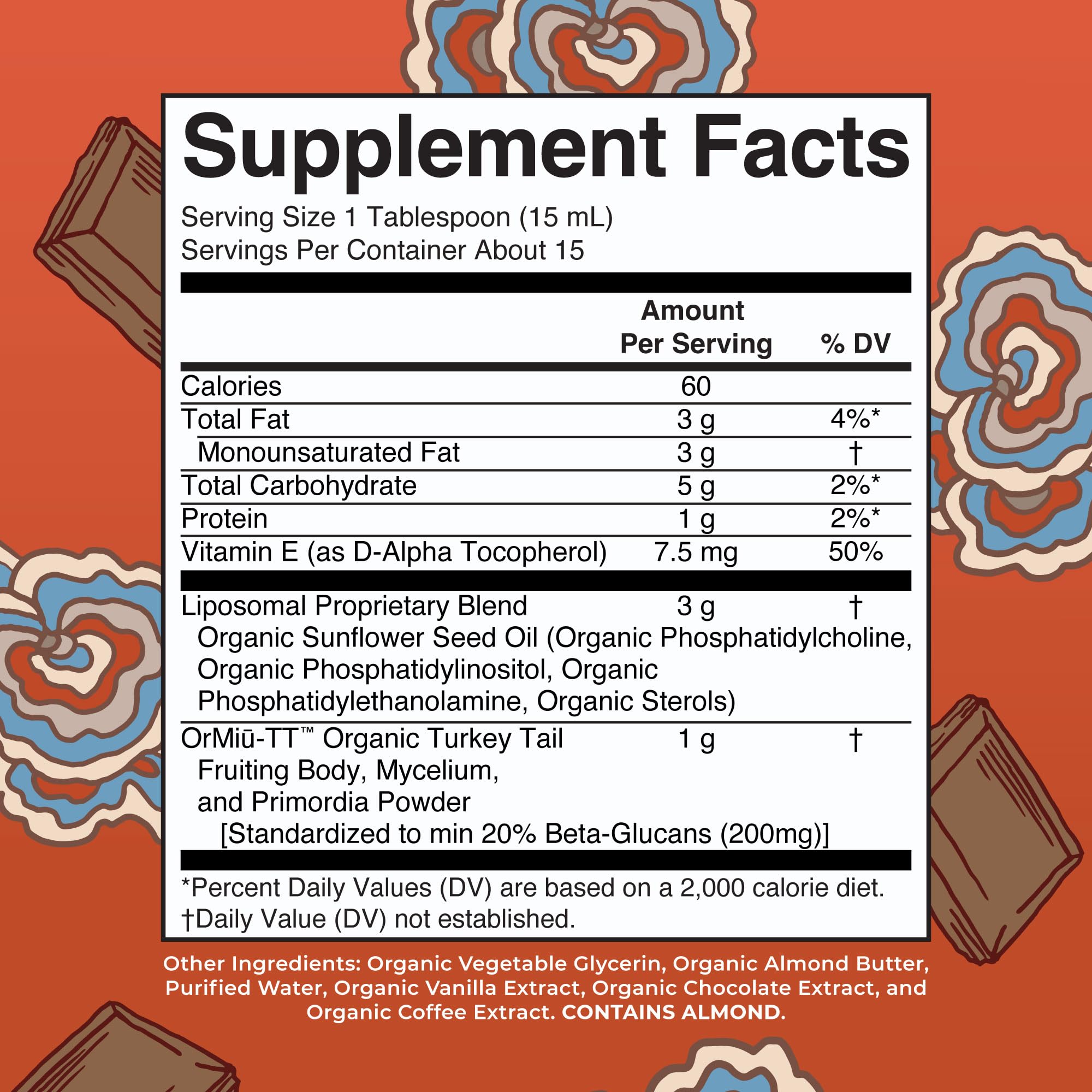 MaryRuth Organics Turkey Tail Liposomal Mushroom Supplement – 200mg Beta-Glucans | Vegan | 7.6 oz