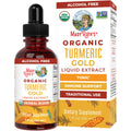 MaryRuth Organics USDA Turmeric Gold Liquid Drops | Immune Support | Vegan | 1oz