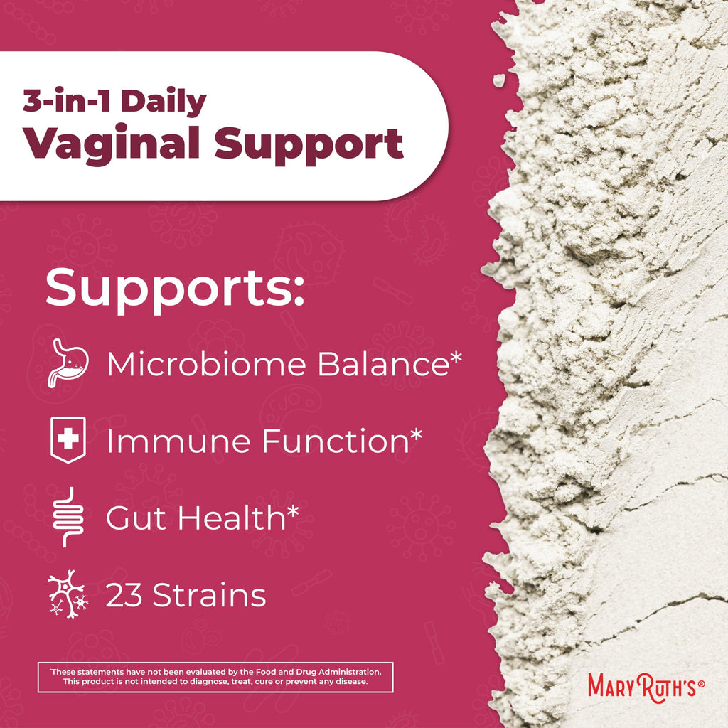 MaryRuth's 3-in-1 Probiotics for Women | Vaginal Health & Gut Microbiome | Vegan