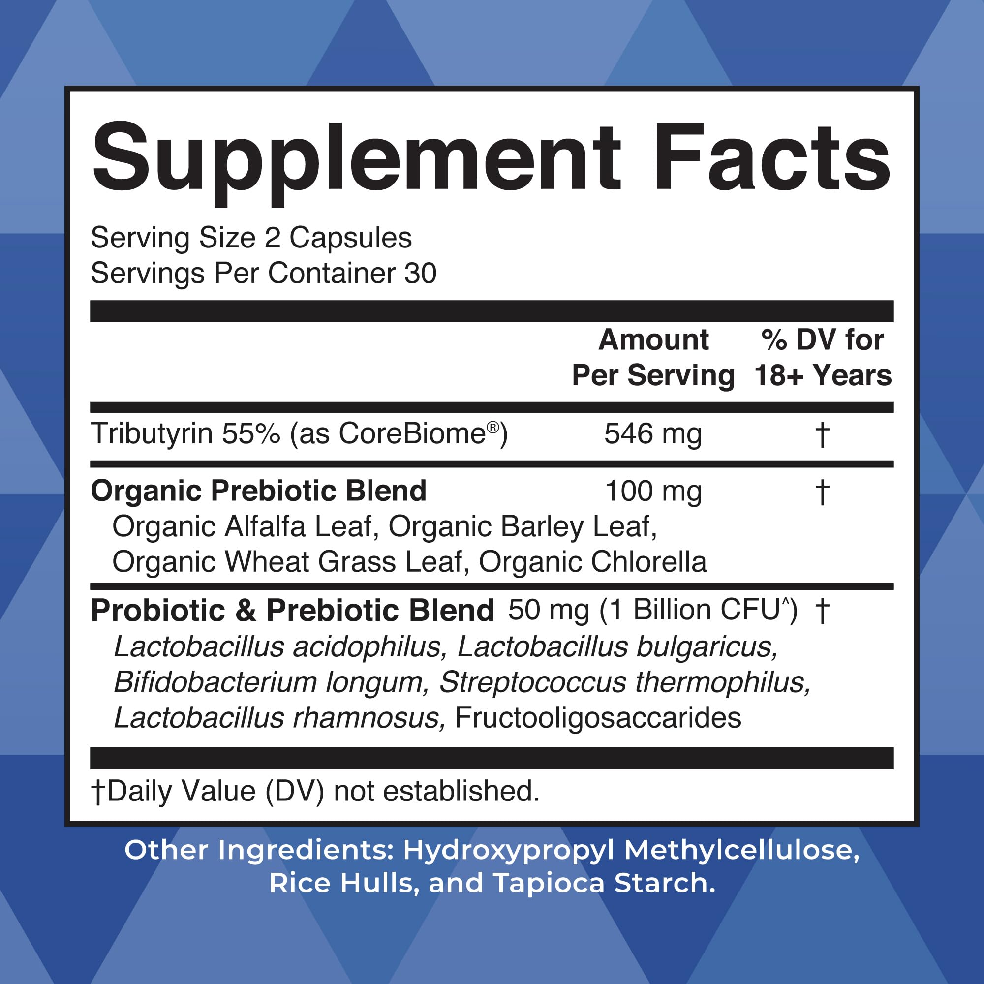 MaryRuth’s Complete Gut Health+ Capsules | 5-Probiotic Blend + Corebiome® Butyrate | Vegan GI Support | 30 Servings