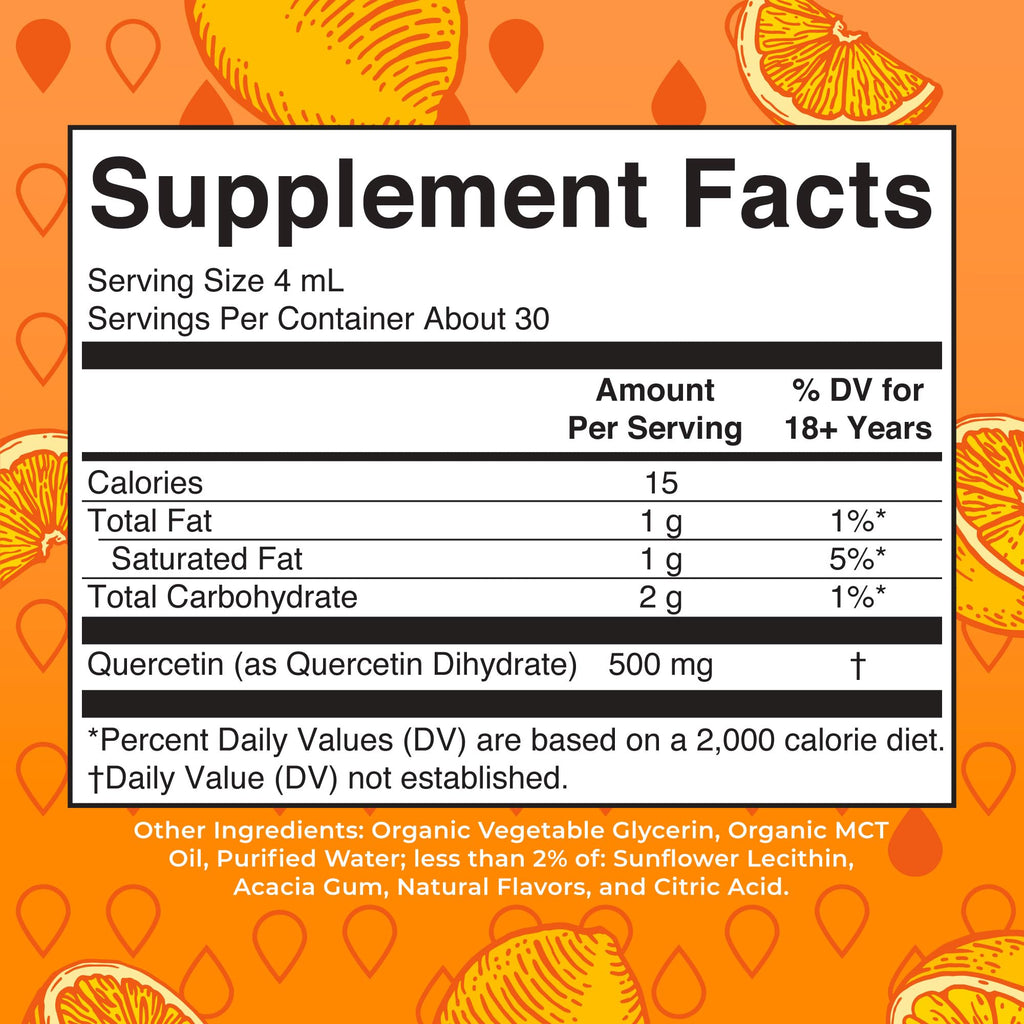 MaryRuth Organics Quercetin Liquid Drops – 500mg, Sugar Free, Vegan