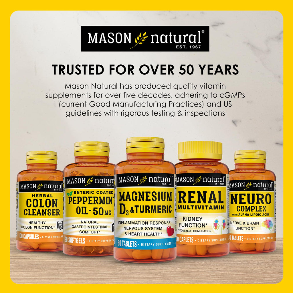 Mason Natural Vitamin B12 1000 mcg Quick Dissolve Tablets | Fast Absorption, Supports Energy & Nerve Function, 100 Tablets
