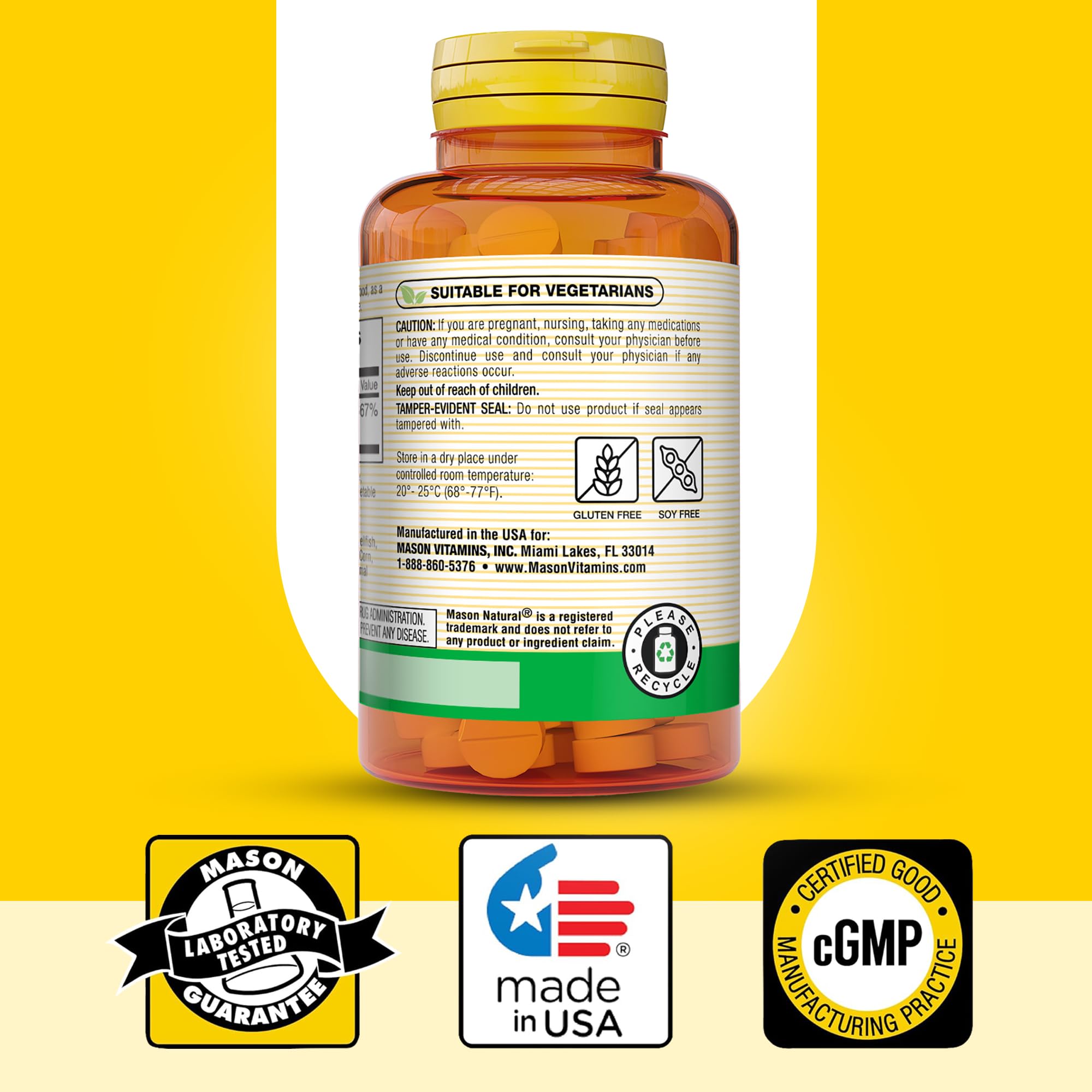 Mason Natural Vitamin B12 1000 mcg Quick Dissolve Tablets | Fast Absorption, Supports Energy & Nerve Function, 100 Tablets