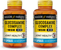 Mason Natural Glucosamine Complex + MSM with Vitamin C (90 Caps x 2)