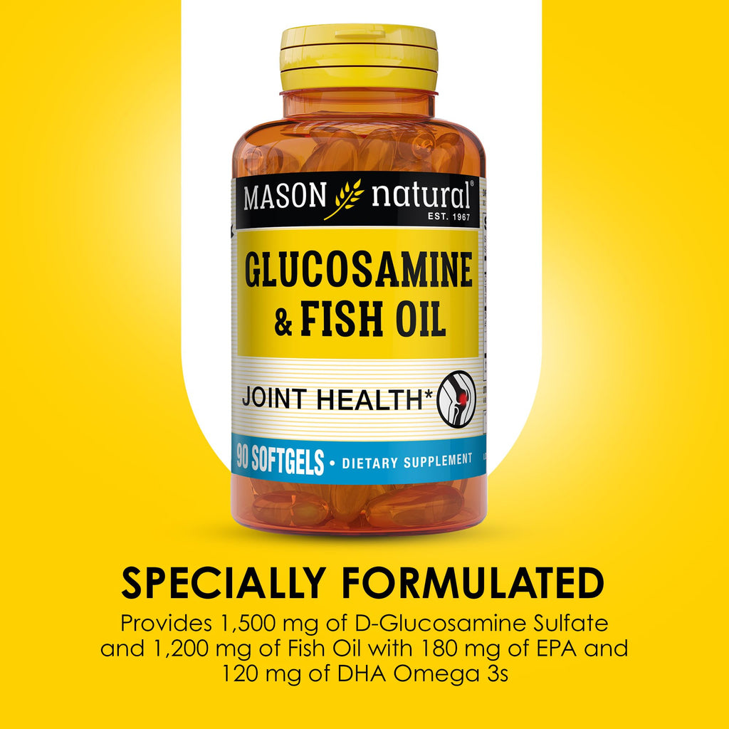 Mason Natural Glucosamine & Fish Oil - Joint Support, 1 Month Supply
