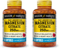 Mason Natural Magnesium Citrate 250 mg Softgels – 30 Day Supply (Pack of 2)