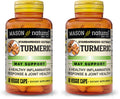 Mason Natural Turmeric 500 mg – 95% Curcuminoids, Joint Support, 60 Veggie Capsules (Pack of 2)