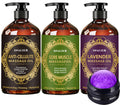 Massage Oil for Therapy - 3-Pack Gift Set with Ginger, Arnica & Lavender